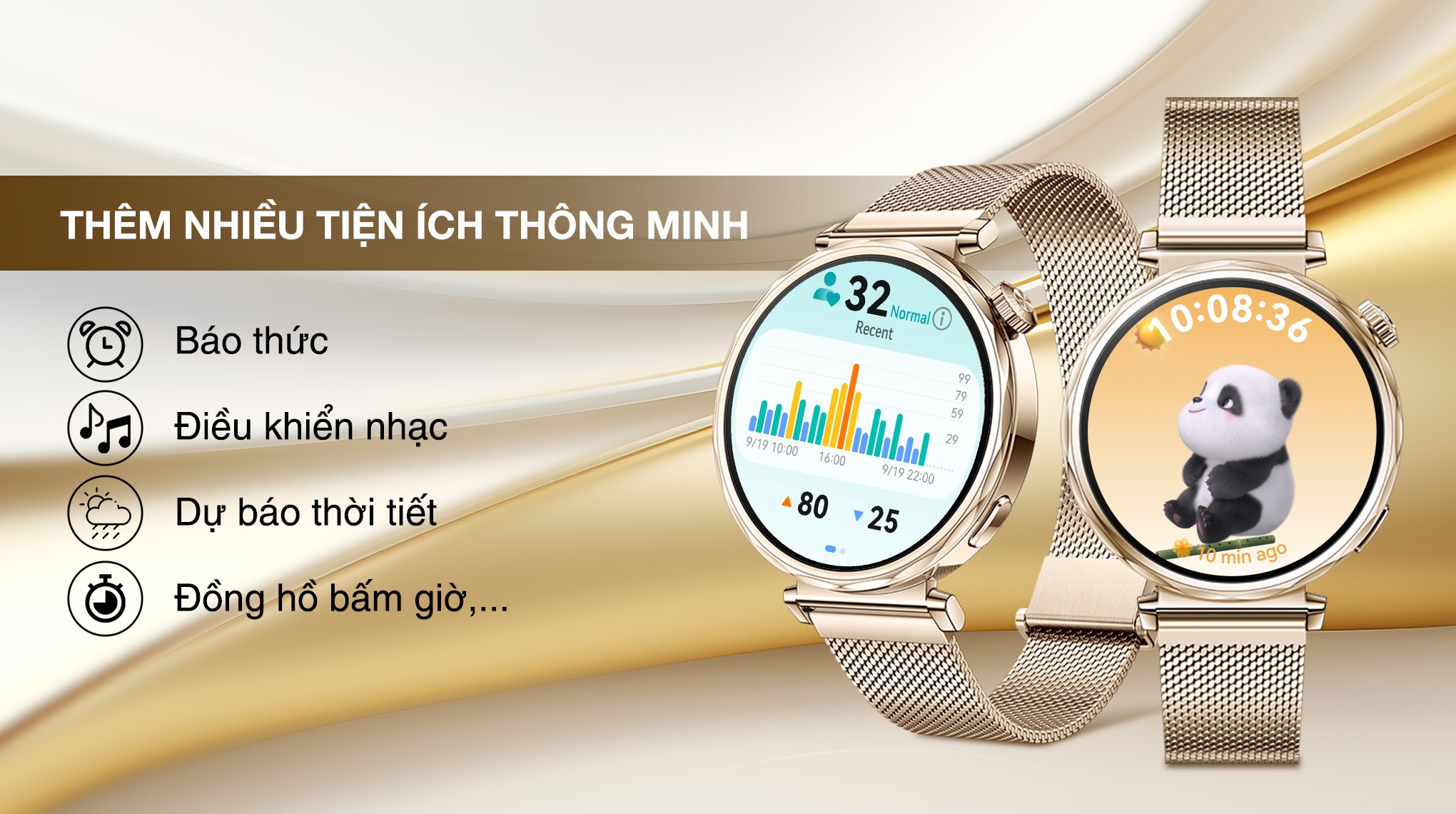 Huawei Watch GT 5 41mm viền thép dây Milanese