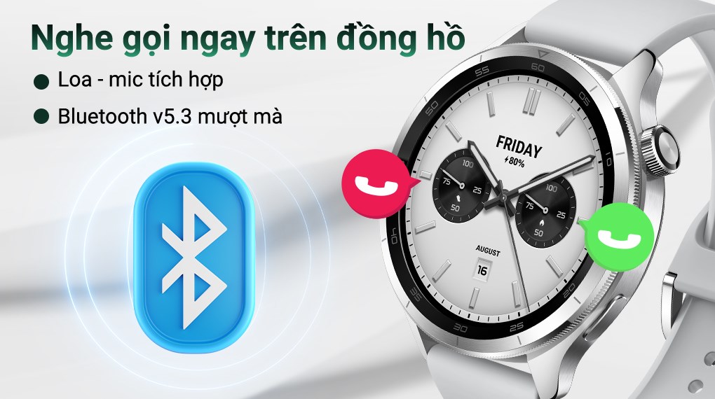 Xiaomi Watch S4 47mm dây silicone Bạc
