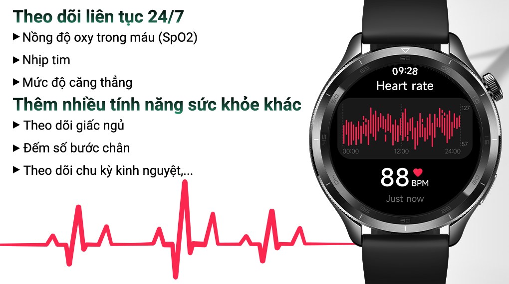 Xiaomi Watch S4 47mm dây silicone Bạc