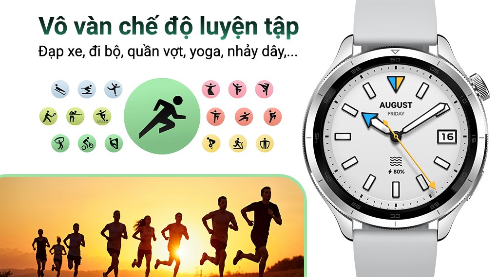 Xiaomi Watch S4 47mm dây silicone Bạc
