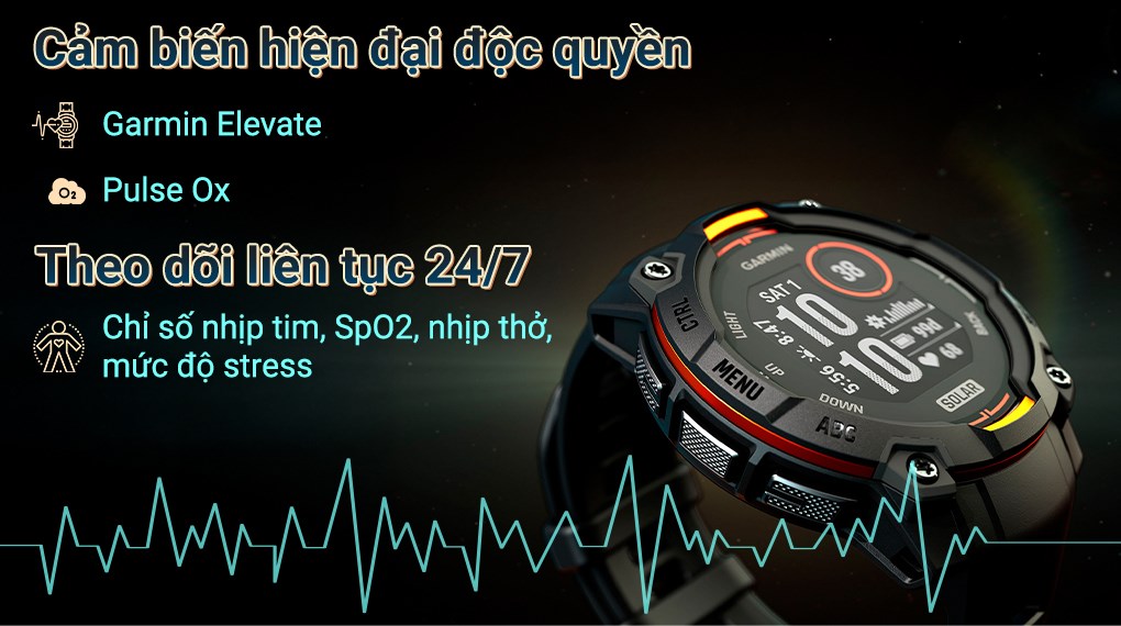 Garmin Instinct 3 Solar 50mm dây silicone