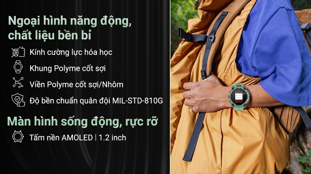 Garmin Instinct 3 45mm dây silicone