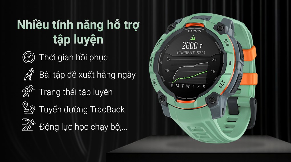 Garmin Instinct 3 45mm dây silicone