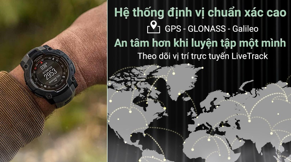 Garmin Instinct 3 45mm dây silicone