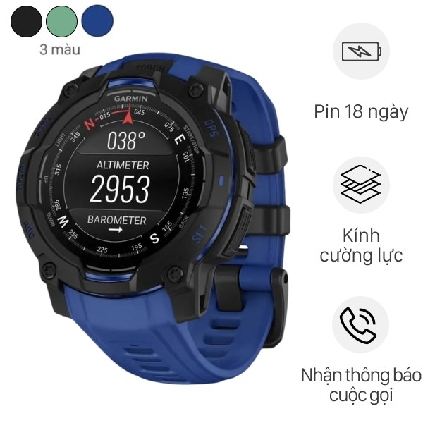 Garmin Instinct 3 45mm dây silicone