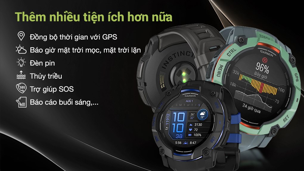 Garmin Instinct 3 50mm dây silicone