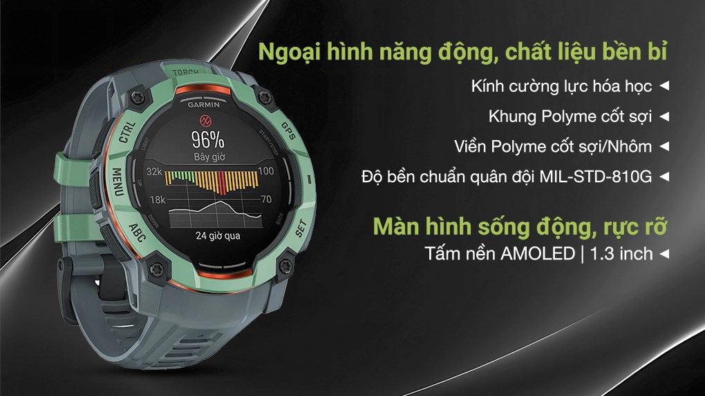 Garmin Instinct 3 50mm dây silicone