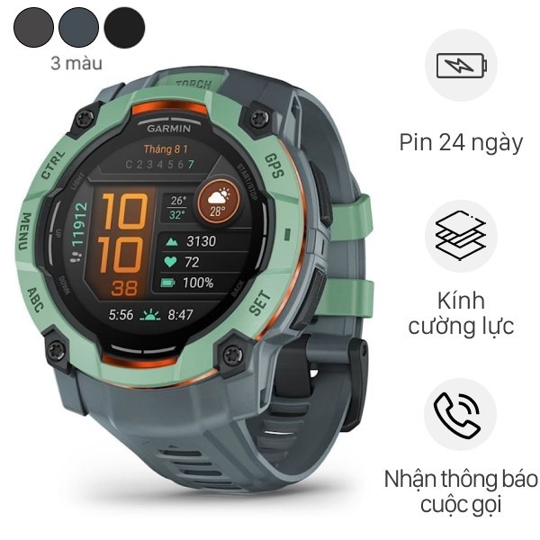 Garmin Instinct 3 50mm dây silicone