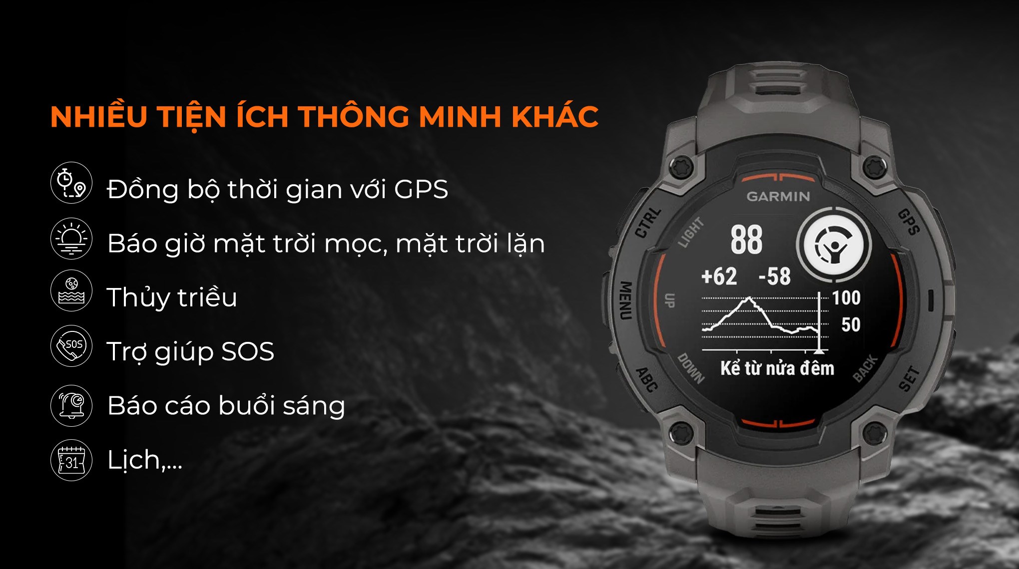 Garmin Instinct E 45mm dây silicone