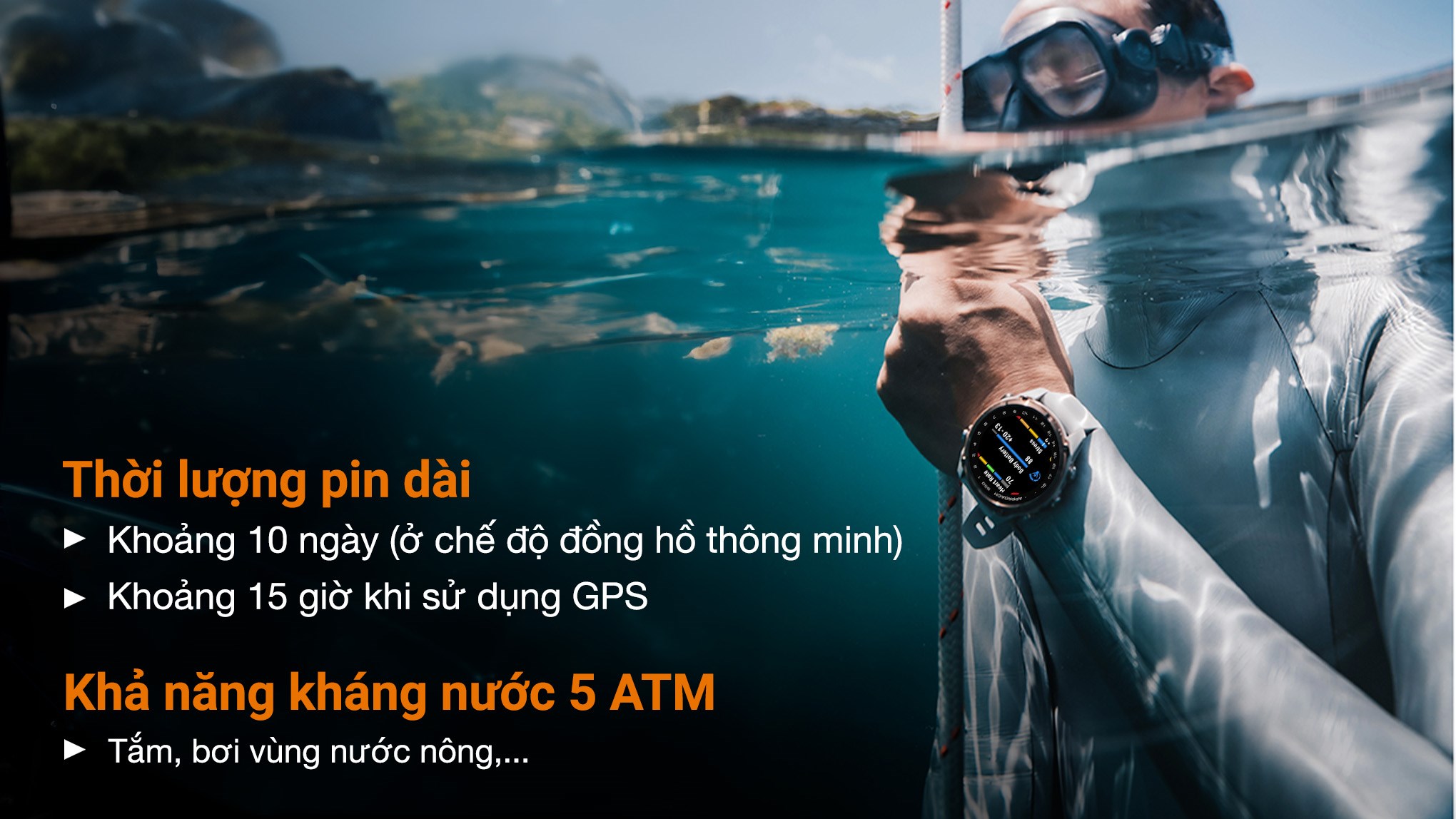 Garmin Approach S50 43mm dây nylon