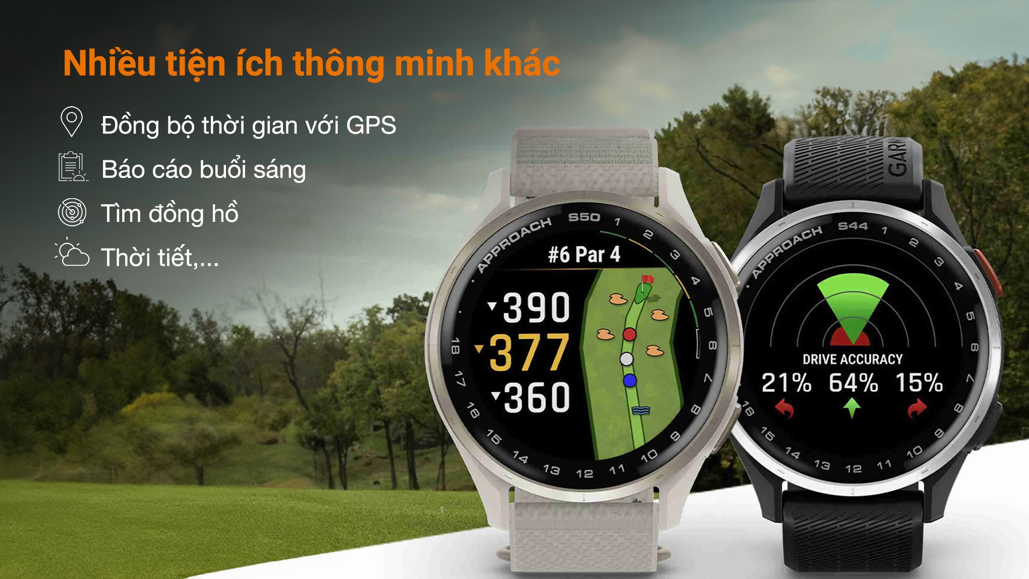 Garmin Approach S50 43mm dây nylon