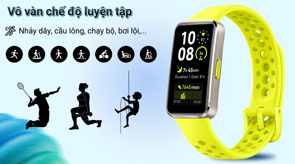 Vòng đeo tay thông minh Huawei Band 10 viền nhôm