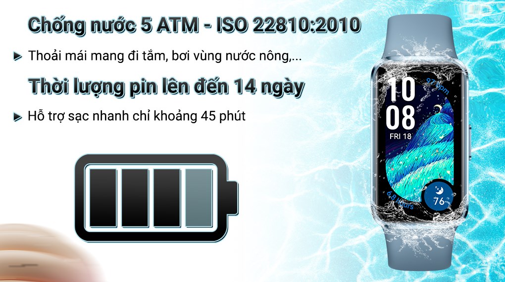 Thời lượng pin ấn tượng lên đến 14 ngày