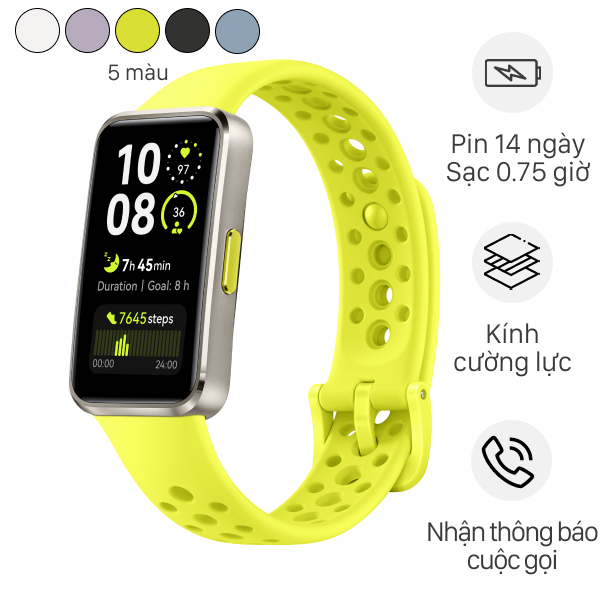 Vòng đeo tay thông minh Huawei Band 10 viền nhôm