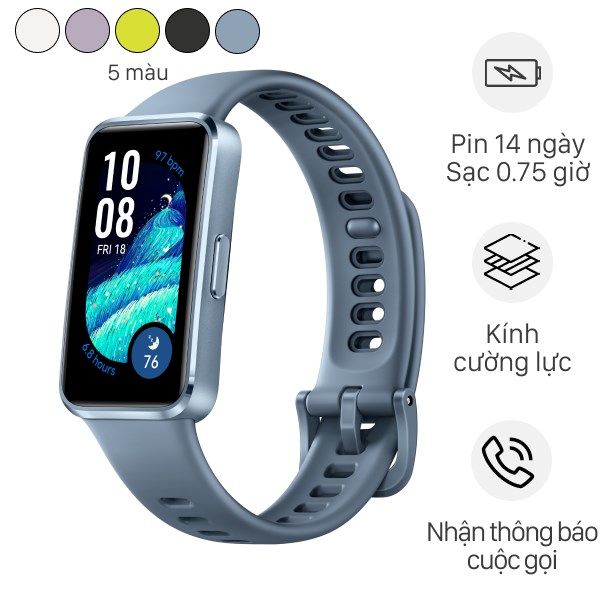 Vòng đeo tay thông minh Huawei Band 10 viền nhôm