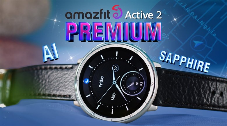 Amazfit Active 2 Sapphire 43.9mm dây da