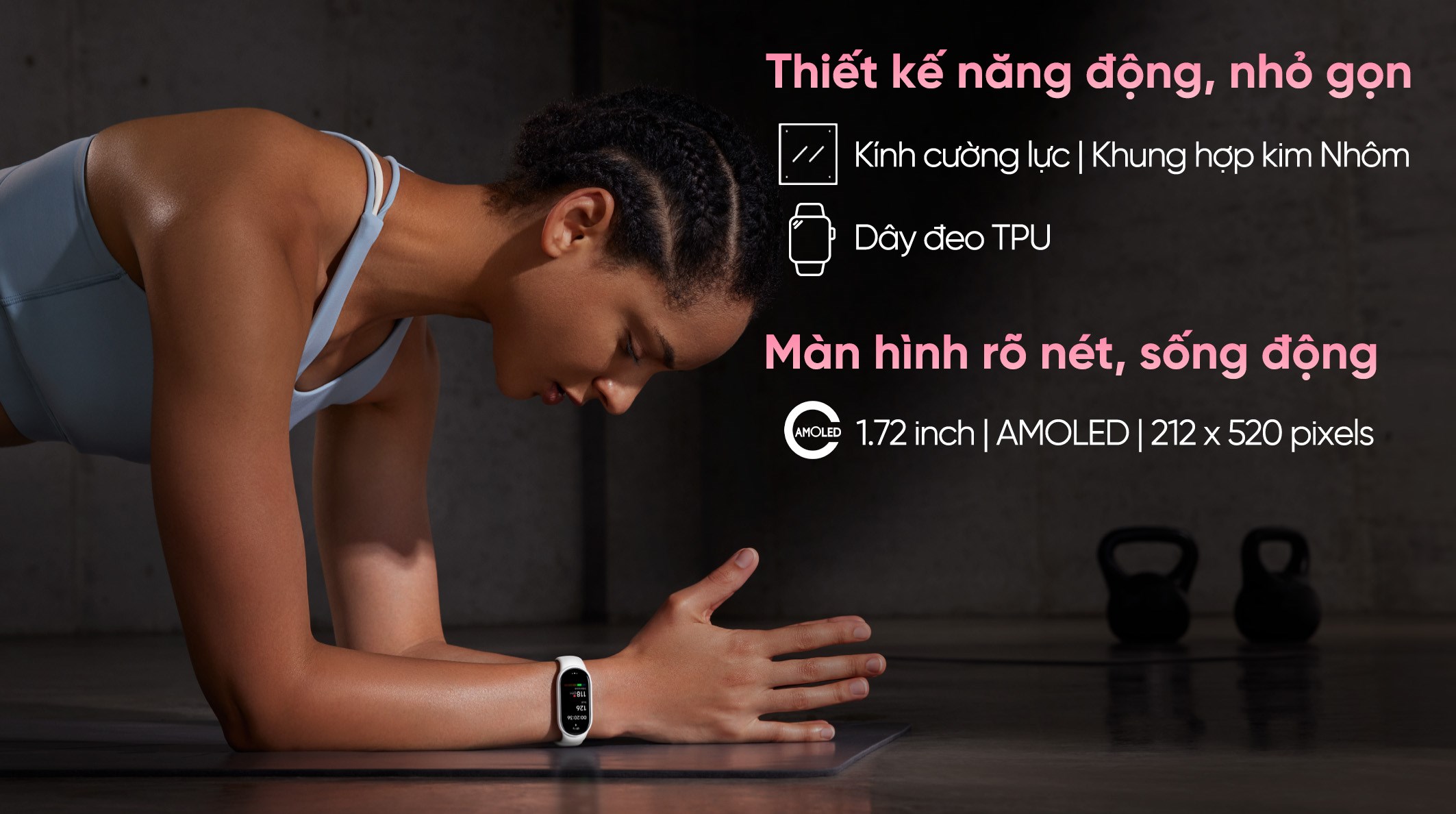 Vòng đeo tay thông minh Mi Band 10 viền nhôm