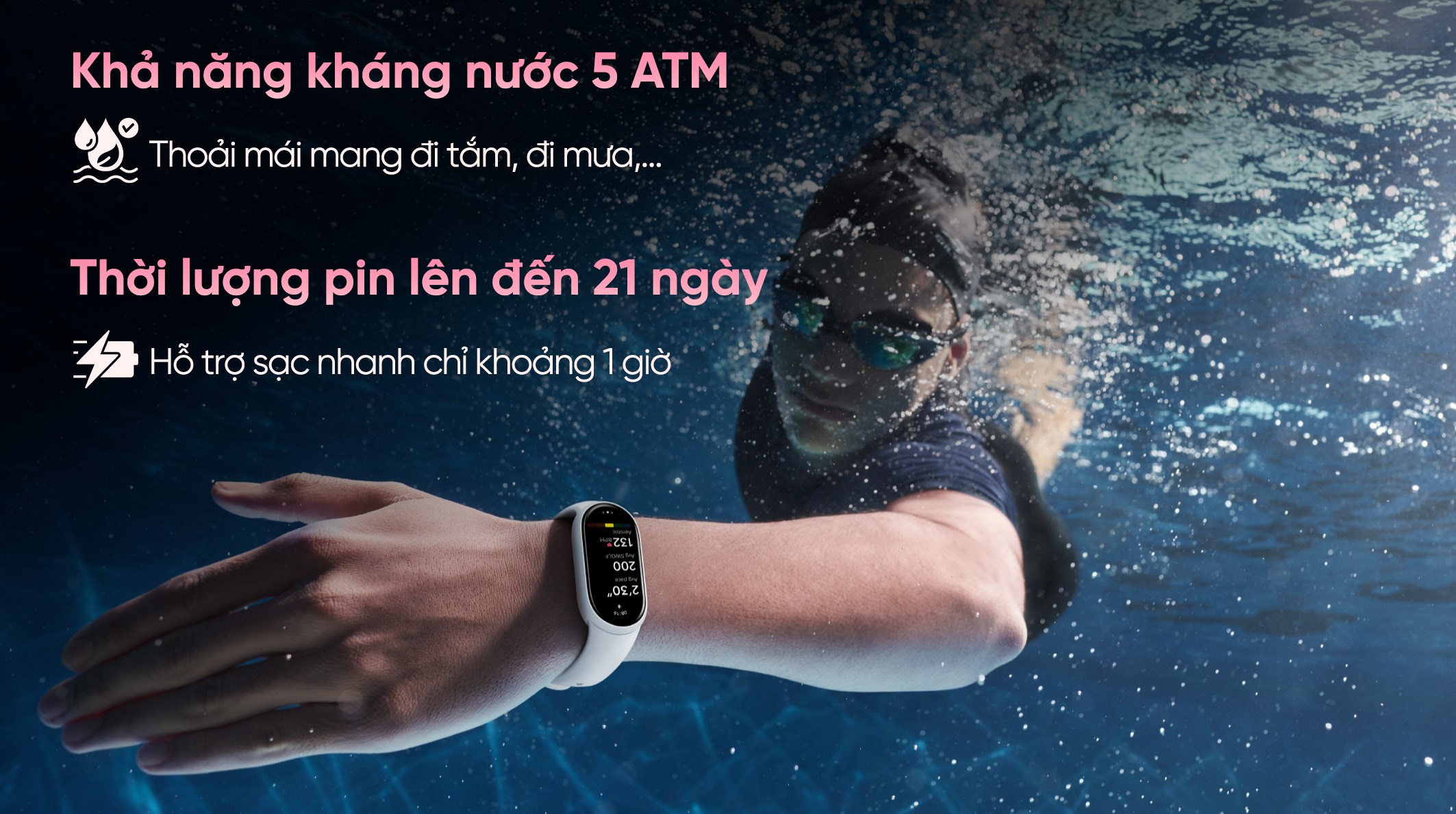 Vòng đeo tay thông minh Mi Band 10 viền nhôm