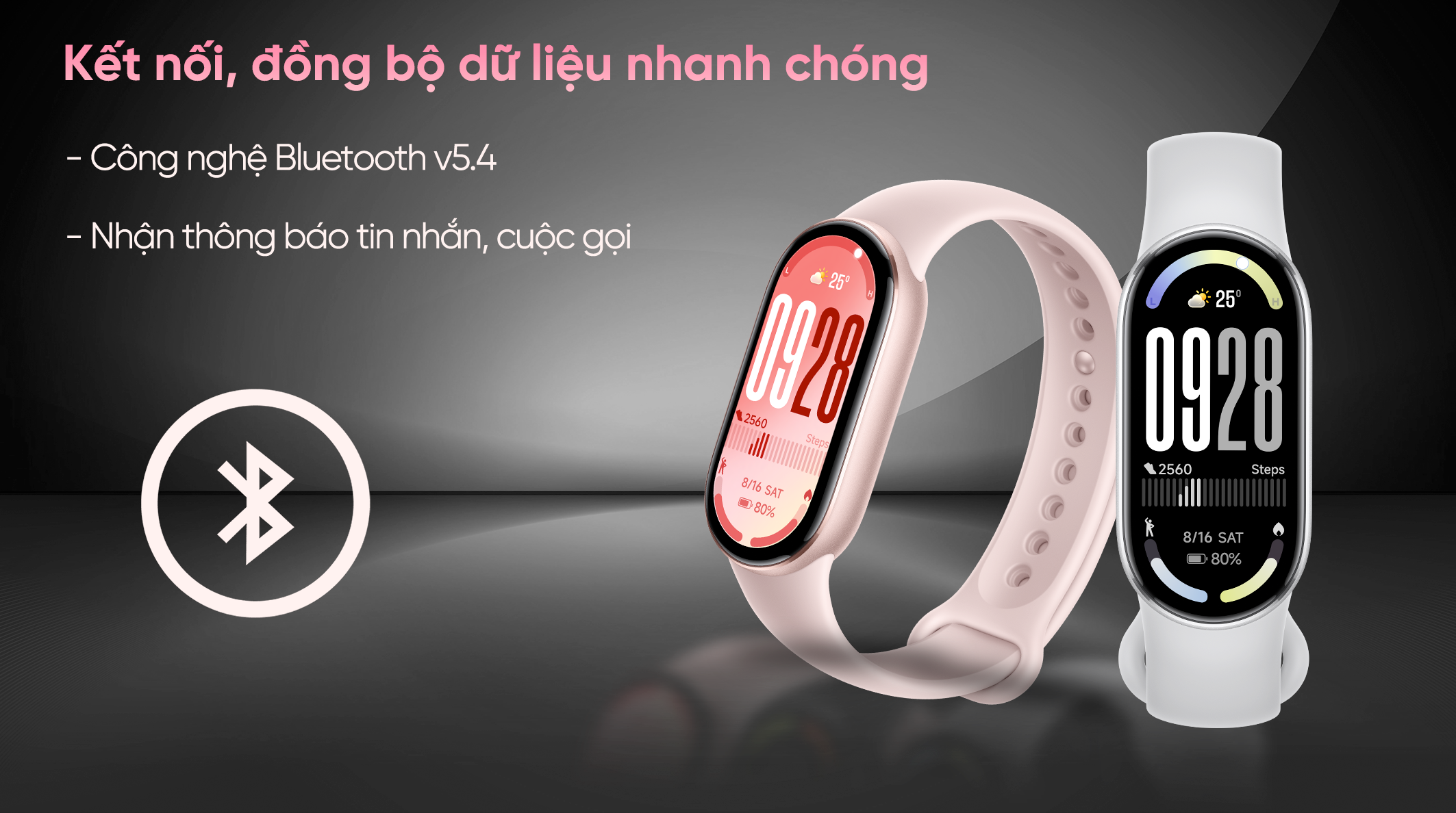 Vòng đeo tay thông minh Mi Band 10 viền nhôm
