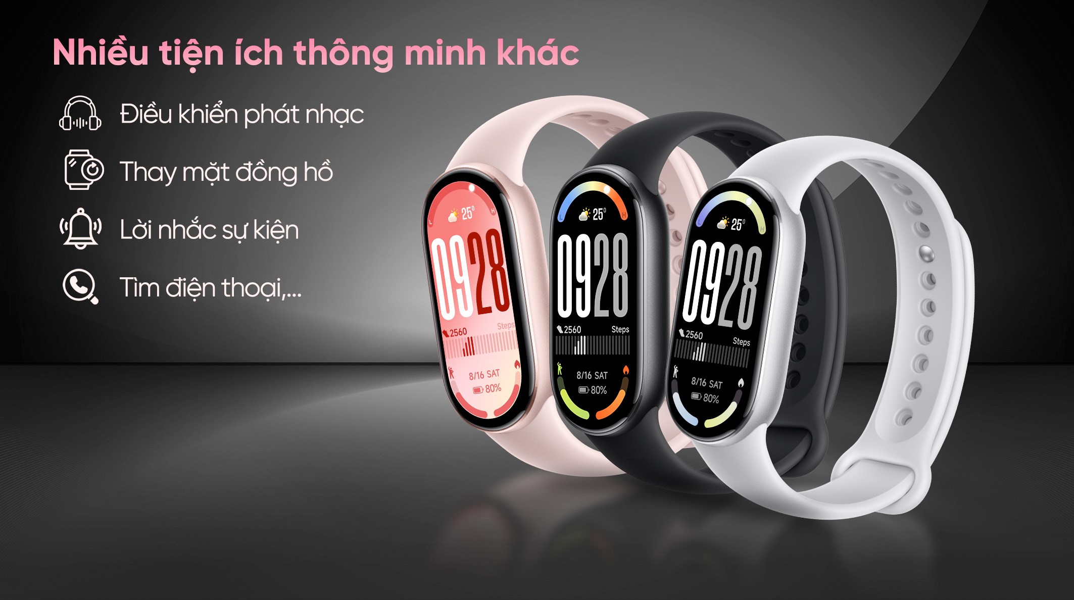Vòng đeo tay thông minh Mi Band 10 viền nhôm