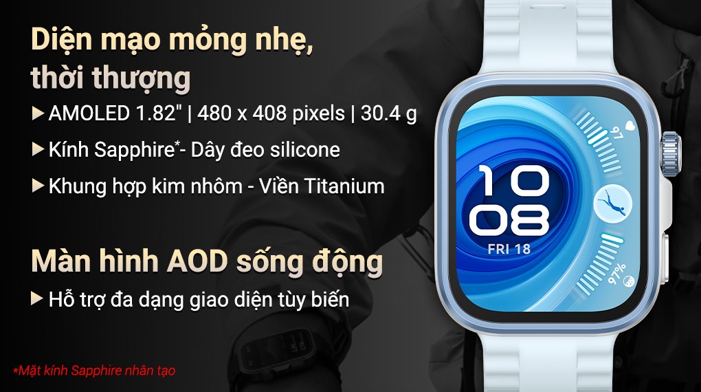 Huawei Watch Fit 4 Pro 44.5mm dây silicone