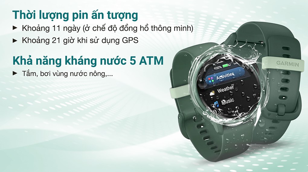 Garmin Vivoactive 6 42.2mm dây silicone