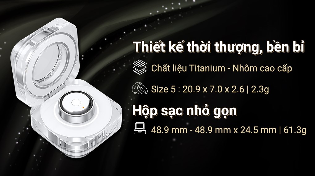 Galaxy Ring được chế tạo từ Titanium Grade 5 bền bỉ