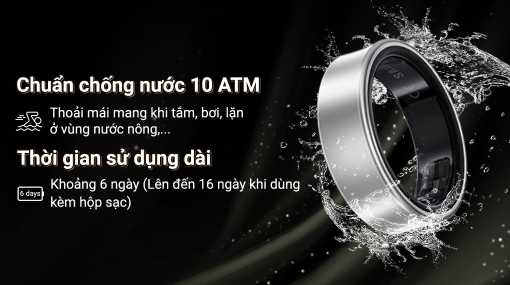 Nhẫn thông minh Samsung Galaxy Ring Size 10
