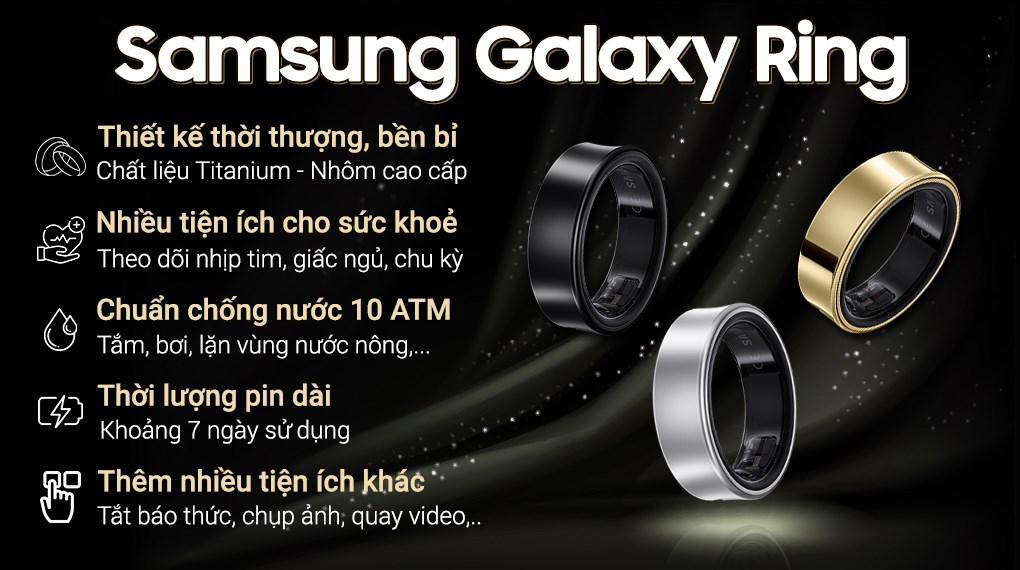 Nhẫn thông minh Samsung Galaxy Ring Size 12