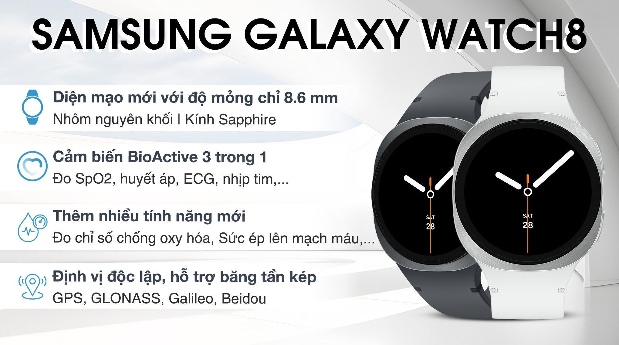 Samsung Galaxy Watch8 40mm dây silicone