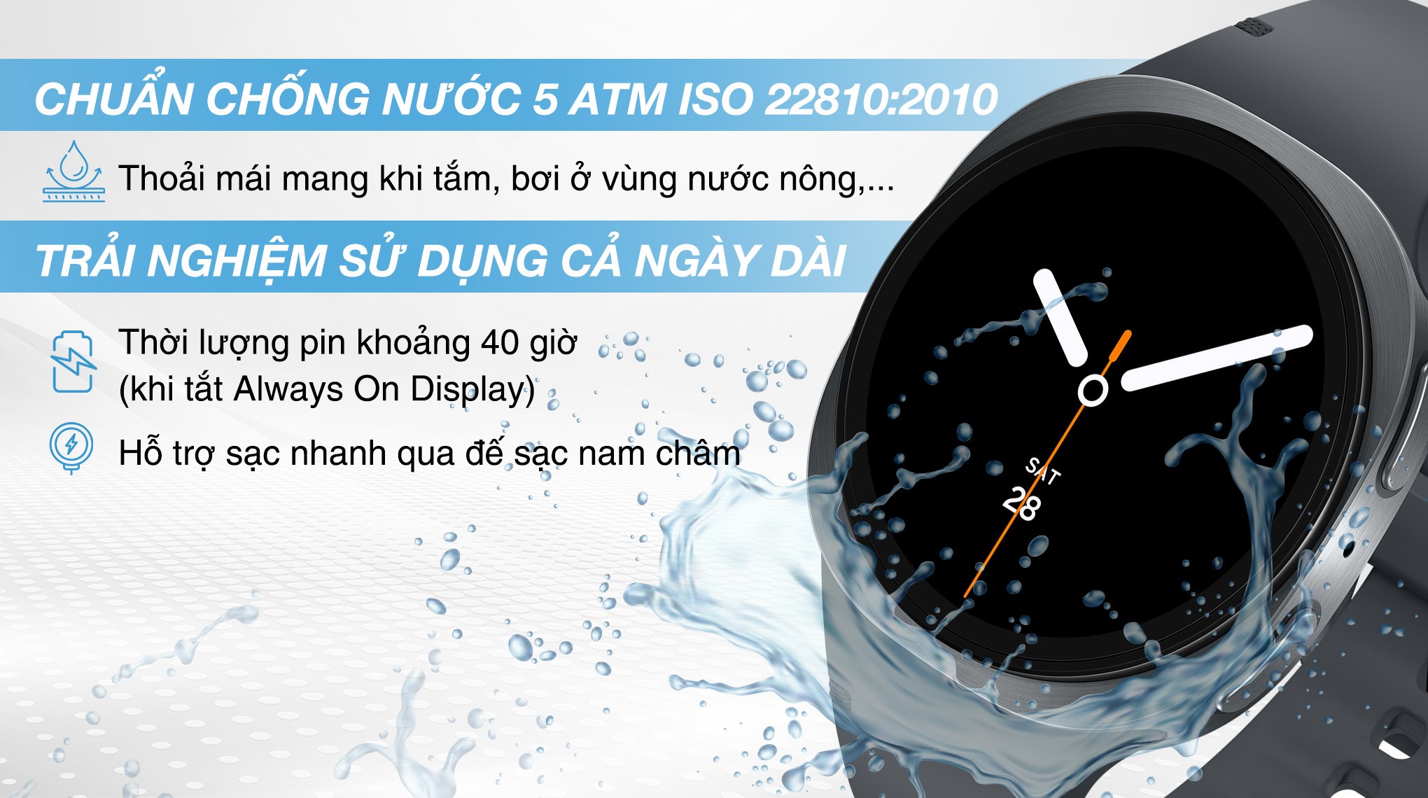 Samsung Galaxy Watch8 40mm dây silicone