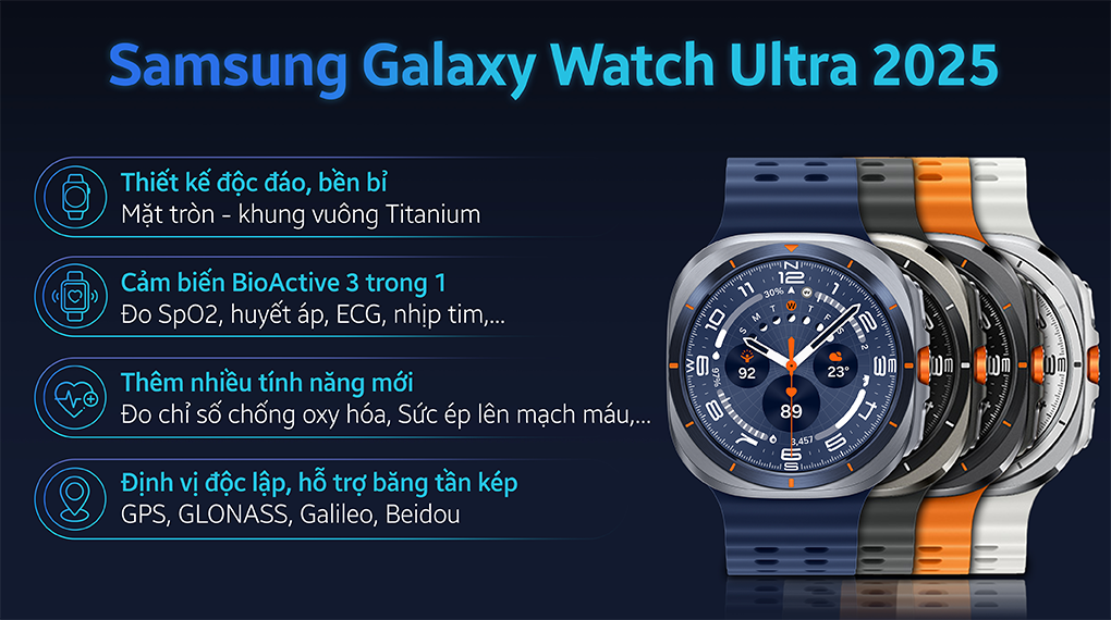 Samsung Galaxy Watch Ultra LTE 47mm (2025) dây silicone