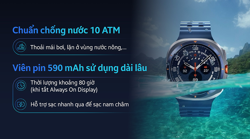 Samsung Galaxy Watch Ultra LTE 47mm (2025) dây silicone