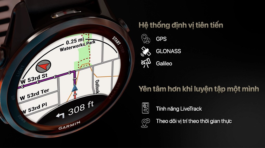 Garmin Forerunner 970 47mm dây silicone