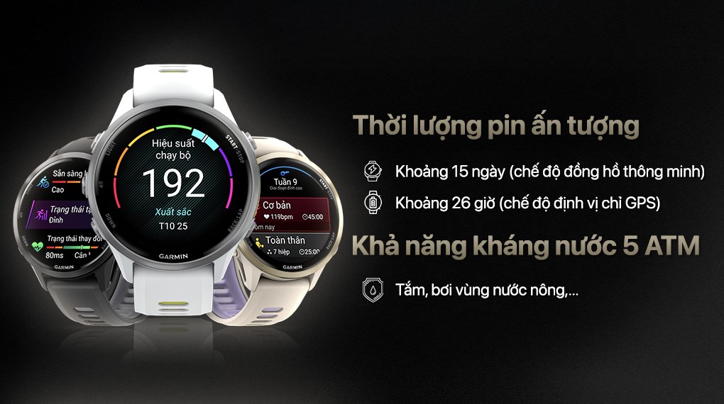 Garmin Forerunner 970 47mm dây silicone