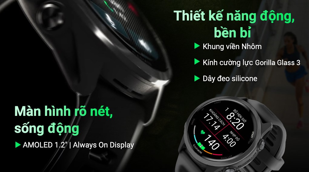 Garmin Forerunner 570 42.4mm dây silicone