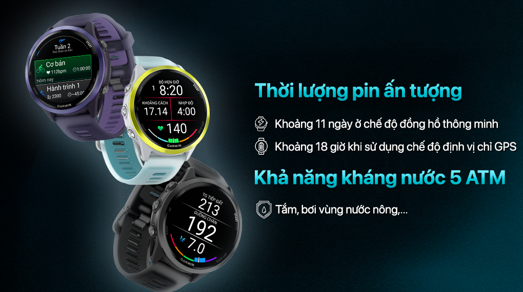 Garmin Forerunner 570 47mm dây silicone