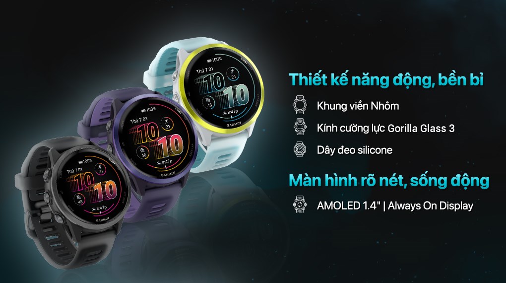 Garmin Forerunner 570 47mm dây silicone