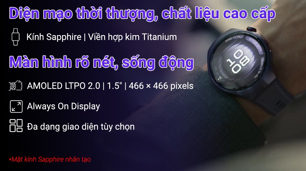 Huawei Watch 5 46mm viền Titanium dây composite