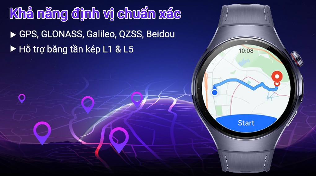 Huawei Watch 5 46mm viền Titanium dây composite
