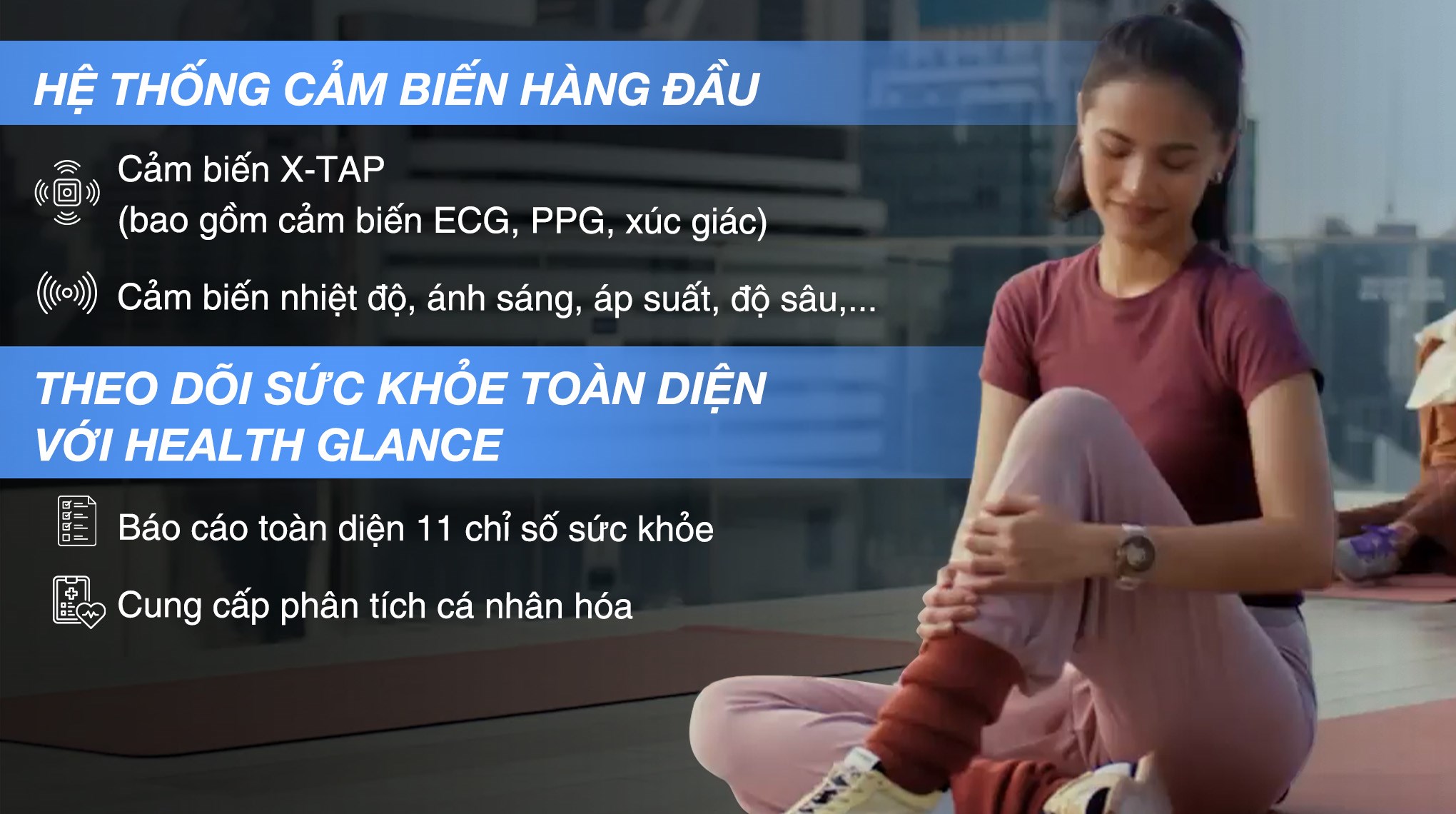 Huawei Watch 5 42mm viền thép dây composite Trắng