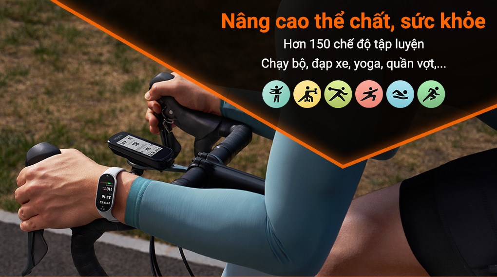 Vòng đeo tay thông minh Mi Band 10 viền gốm