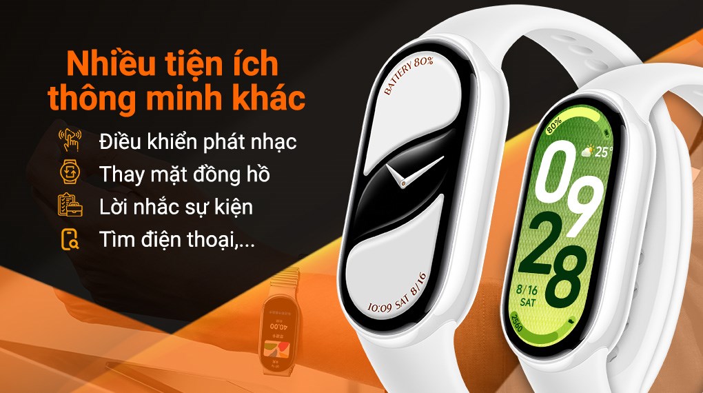 Vòng đeo tay thông minh Mi Band 10 viền gốm