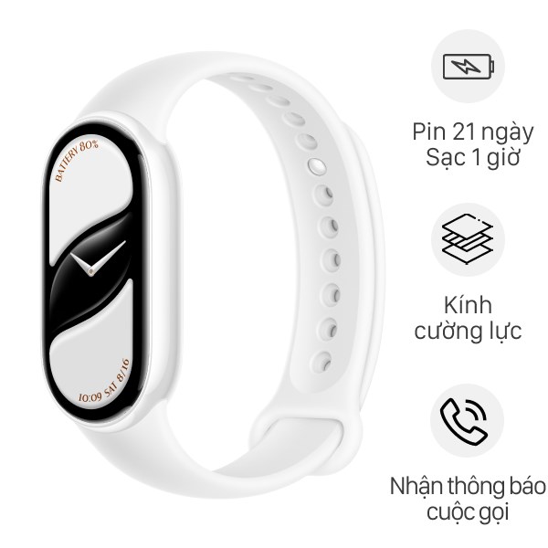 Vòng đeo tay thông minh Mi Band 10 viền gốm