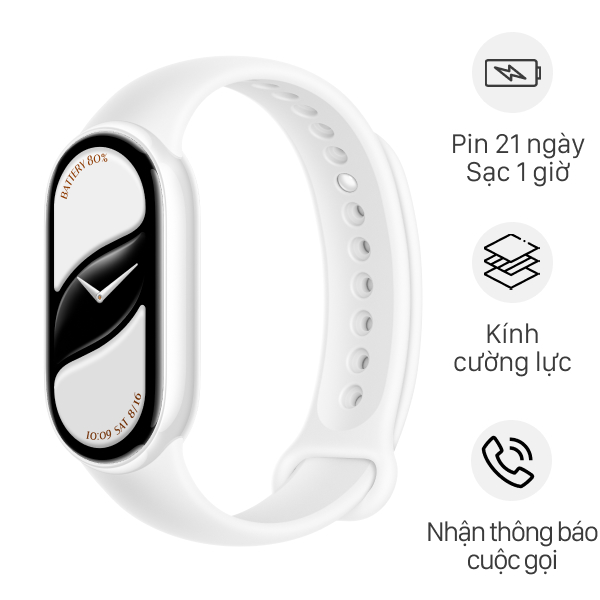 Vòng đeo tay thông minh Mi Band 10 viền gốm