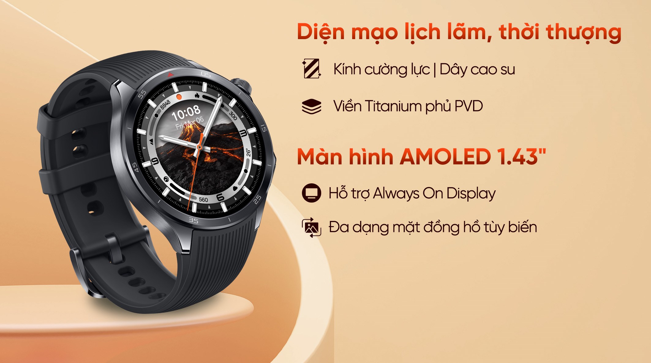 Oppo Watch X2 46mm dây cao su