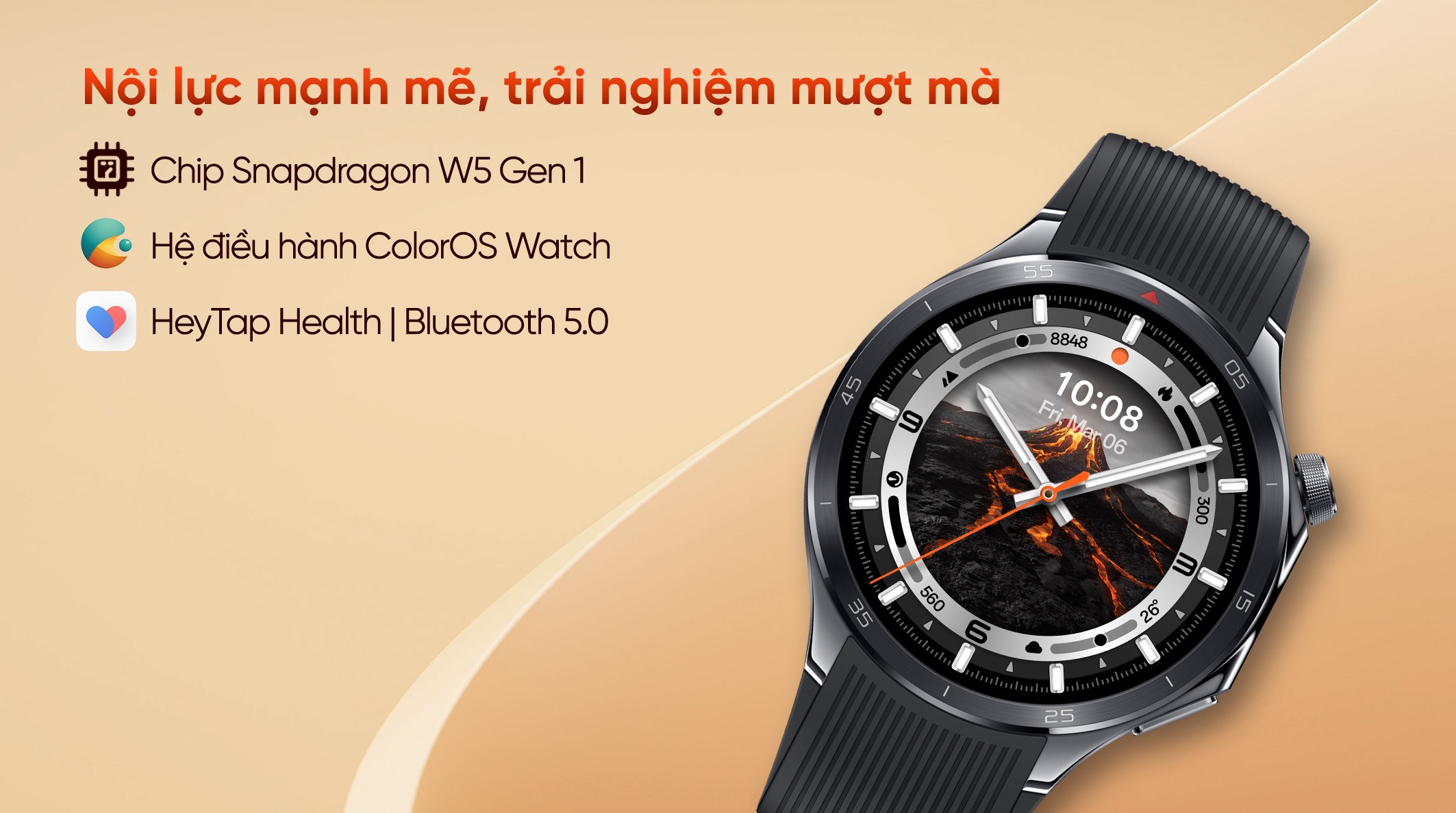 Oppo Watch X2 46mm dây cao su