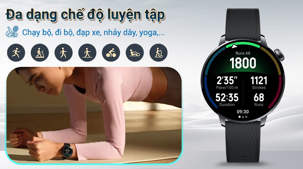 OPPO Watch X2 mini 43mm dây cao su