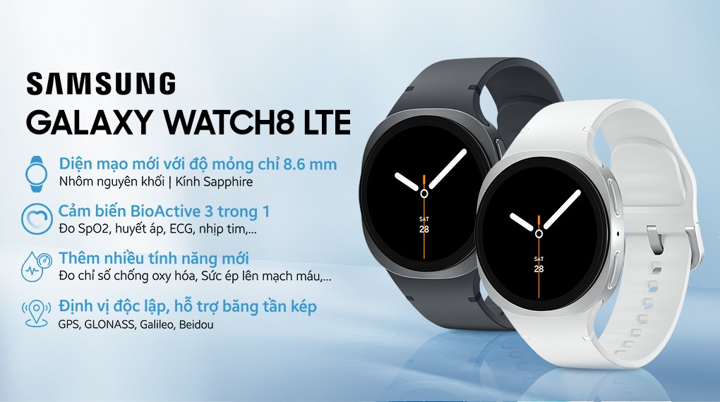 Samsung Galaxy Watch8 LTE 44mm dây silicone