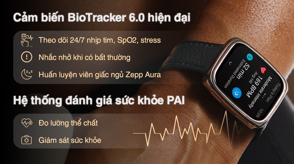Amazfit Active 2 Square Sapphire 43.3mm dây da